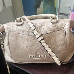 Coach Tan Leather Crossbody Bag